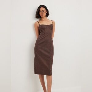 Brown Midi Dress